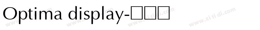 Optima display字体转换
